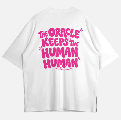 BUBBLE HUMAN back print t-shirt